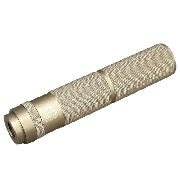 Silenciador Metálico KSC 14MM – Supresor Táctico Largo