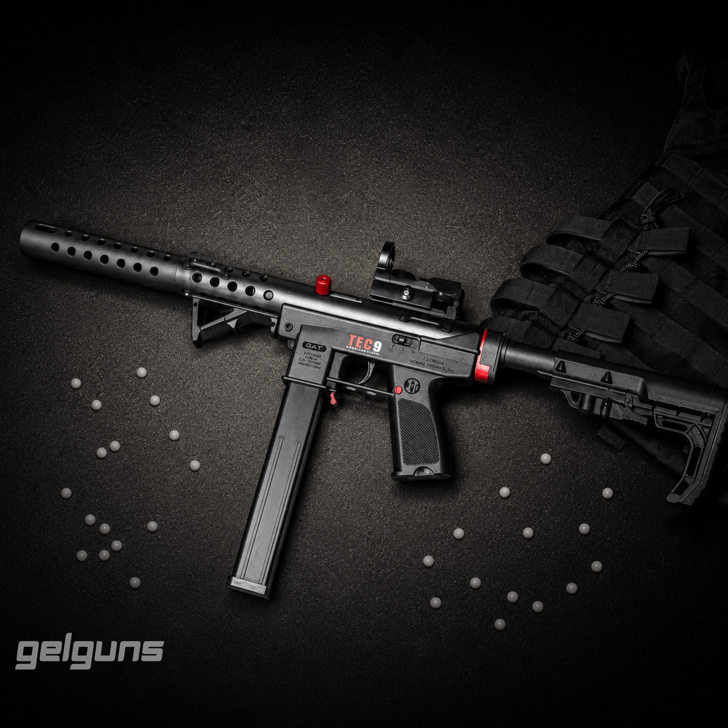 TEC 9 VERSIÓN TÁCTICA Gel Blaster
